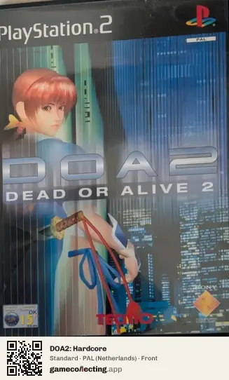 DOA2: Hardcore PlayStation 2, Netherlands box front