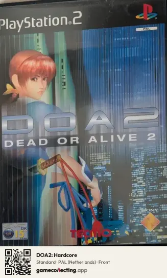 DOA2: Hardcore PlayStation 2, Netherlands box front