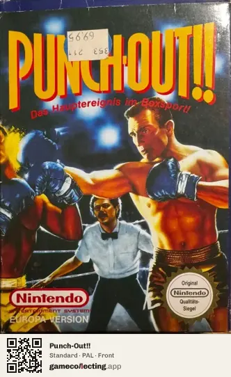 Punch-Out!! Nintendo Entertainment System, PAL box front