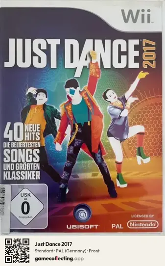 Just Dance 2017 Nintendo Wii, Germany box front