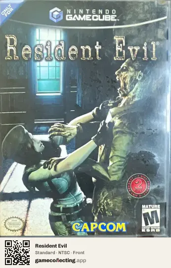 Resident Evil Nintendo GameCube, NTSC box front