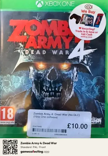 Zombie Army 4: Dead War Xbox One, PAL box front
