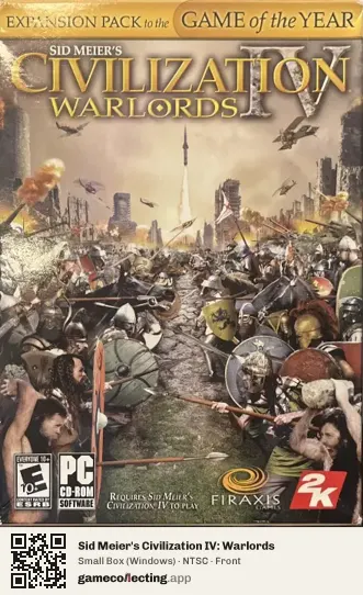 Sid Meier's Civilization IV: Warlords Computer, NTSC box front