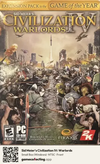 Sid Meier's Civilization IV: Warlords Computer, NTSC box front