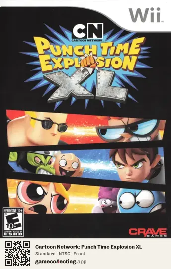 Cartoon Network: Punch Time Explosion XL Nintendo Wii, NTSC box front
