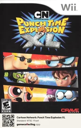 Cartoon Network: Punch Time Explosion XL Nintendo Wii, NTSC box front