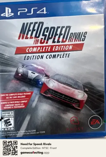 Need for Speed: Rivals PlayStation 4, NTSC box front