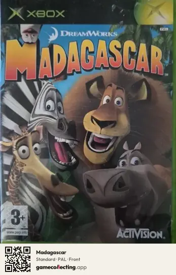 Madagascar Xbox, PAL box front