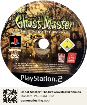 Ghost Master: The Gravenville Chronicles PlayStation 2, PAL disc