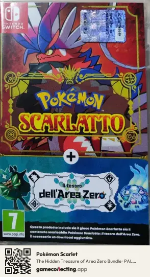 Pokémon Scarlet Nintendo Switch, Italy box front