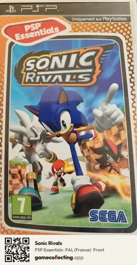 Sonic Rivals PlayStation Portable, France box front