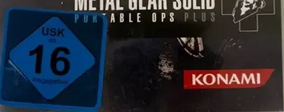Metal Gear Solid: Portable Ops Plus, the USK square on its front