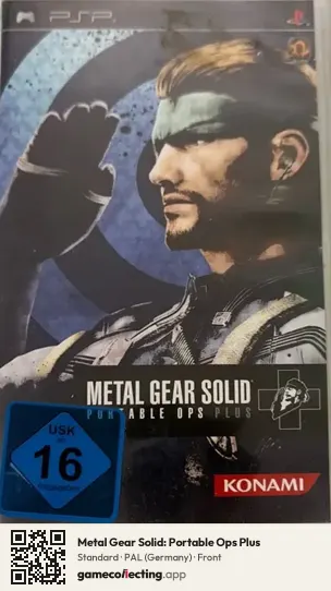 Metal Gear Solid: Portable Ops Plus PlayStation Portable, Germany box front