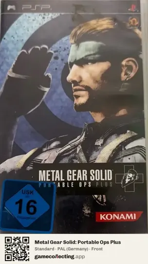 Metal Gear Solid: Portable Ops Plus PlayStation Portable, Germany box front