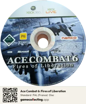Ace Combat 6: Fires of Liberation Xbox 360, PAL disc