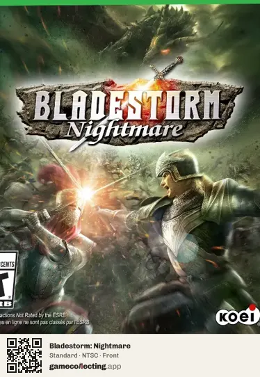 Bladestorm: Nightmare Xbox One, NTSC box front