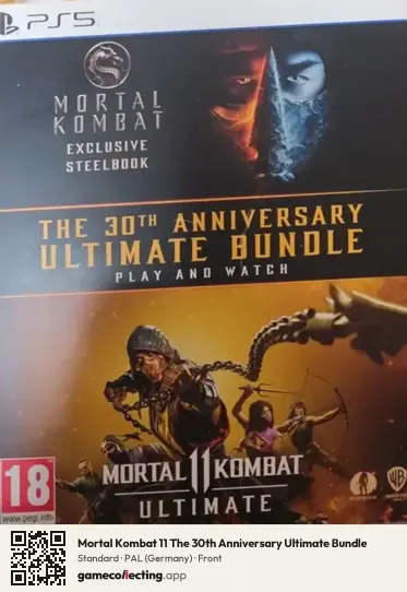 Mortal Kombat 11 The 30th Anniversary Ultimate Bundle PlayStation 5, Germany box front