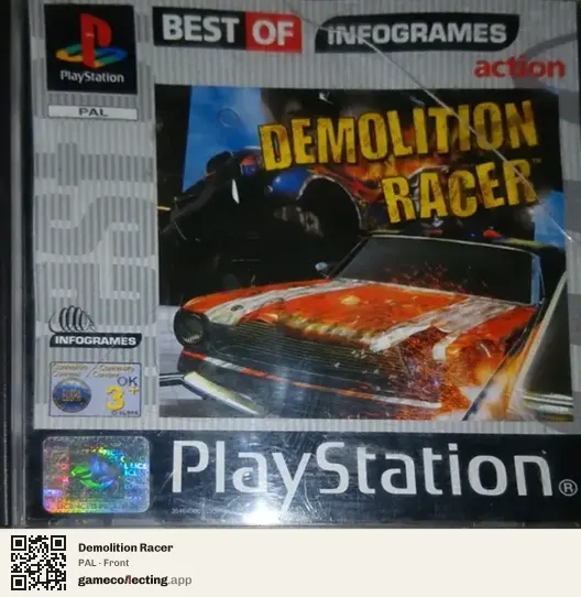 Demolition Racer PlayStation, PAL box front