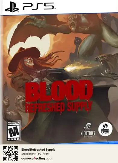 Blood Refreshed Supply PlayStation 5, NTSC box front