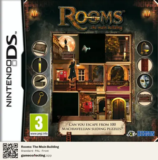 Rooms: The Main Building Nintendo DS, PAL box front