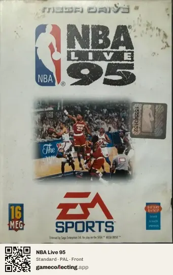 NBA Live 95 Sega Mega Drive / Genesis, PAL box front
