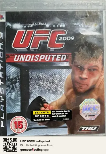 UFC 2009 Undisputed PlayStation 3, United Kingdom box front