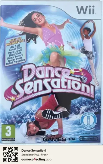 Dance Sensation! Nintendo Wii, PAL box front