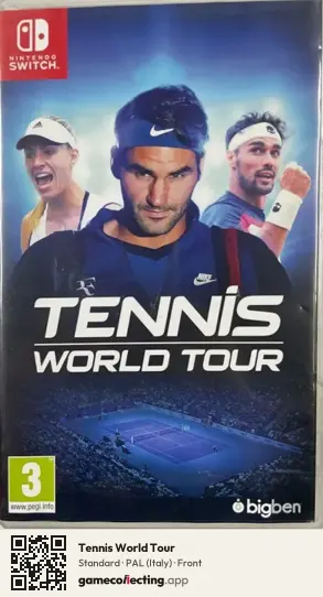 Tennis World Tour Nintendo Switch, Italy box front