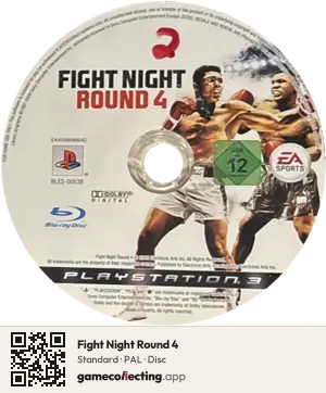 Fight Night Round 4 PlayStation 3, PAL disc