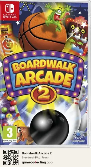 Boardwalk Arcade 2 Nintendo Switch, PAL box front