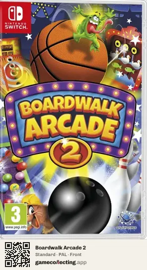 Boardwalk Arcade 2 Nintendo Switch, PAL box front