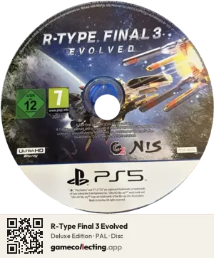 R-Type Final 3 Evolved PlayStation 5, PAL disc