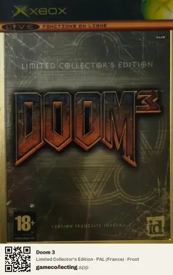 Doom 3 Xbox, France box front