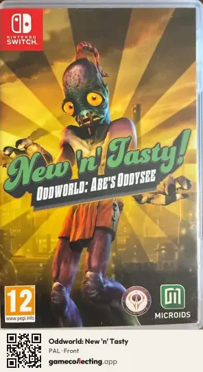 Oddworld: New 'n' Tasty Nintendo Switch, PAL box front