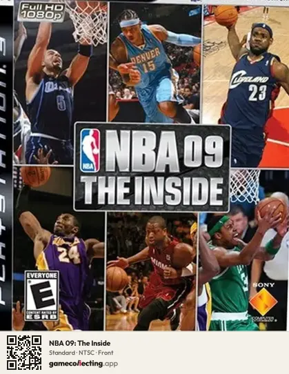 NBA 09: The Inside PlayStation 3, NTSC box front