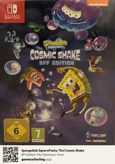 SpongeBob SquarePants: The Cosmic Shake Nintendo Switch, Germany box front