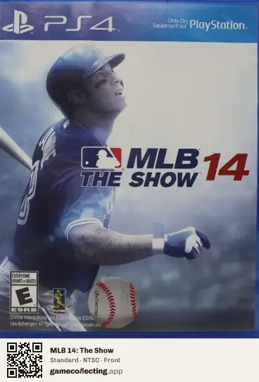 MLB 14: The Show PlayStation 4, NTSC box front