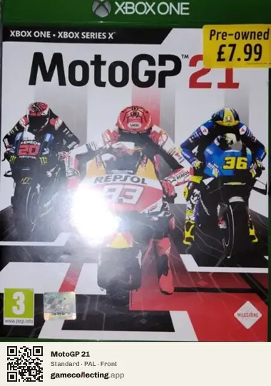 MotoGP 21 Xbox One, PAL box front