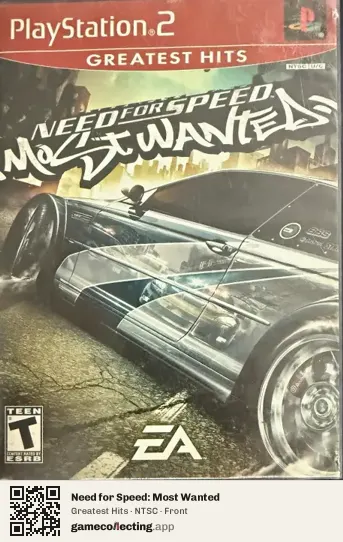 Need for Speed: Most Wanted PlayStation 2, NTSC box front