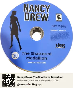 Nancy Drew: The Shattered Medallion Computer, NTSC disc
