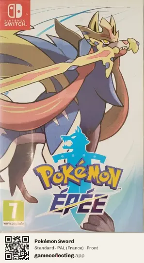 Pokémon Sword Nintendo Switch, France box front