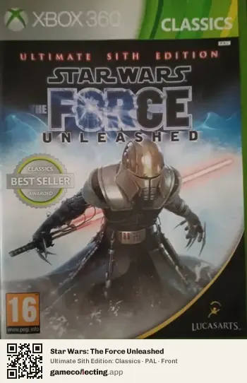 Star Wars: The Force Unleashed Xbox 360, PAL box front
