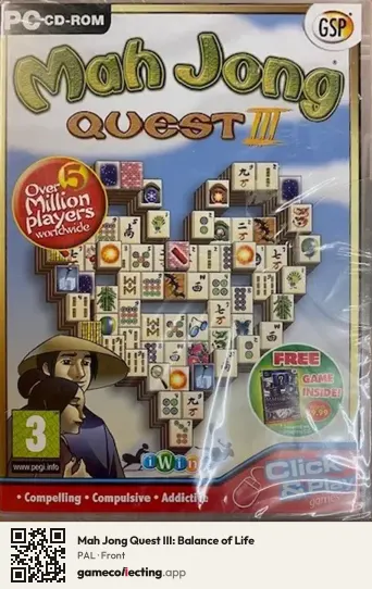 Mah Jong Quest III: Balance of Life Computer, PAL box front