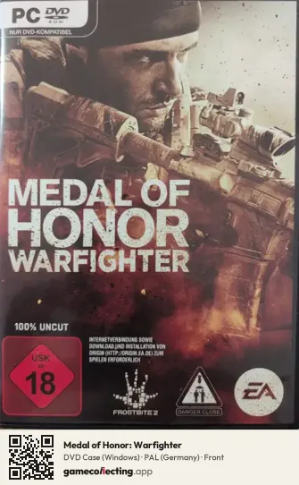 Medal of Honor: Warfighter Computer, Germany box front