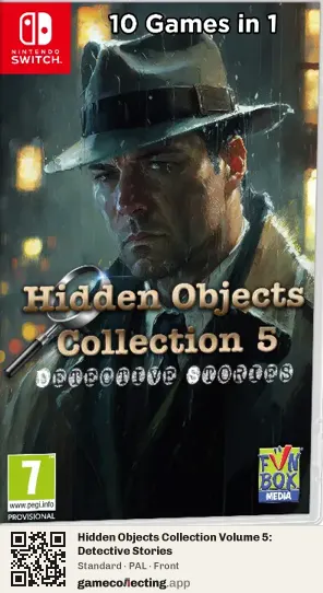 Hidden Objects Collection Volume 5: Detective Stories Nintendo Switch, PAL box front