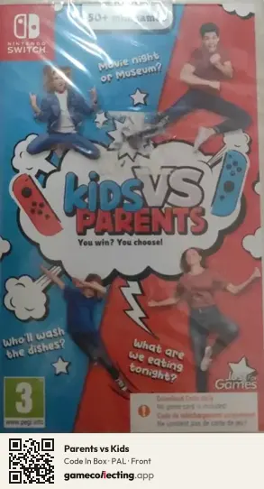 Parents vs Kids Nintendo Switch, PAL box front