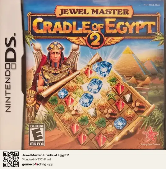 Jewel Master: Cradle of Egypt 2 Nintendo DS, NTSC box front