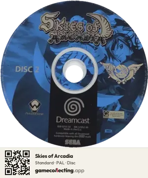 Skies of Arcadia Sega Dreamcast, PAL disc