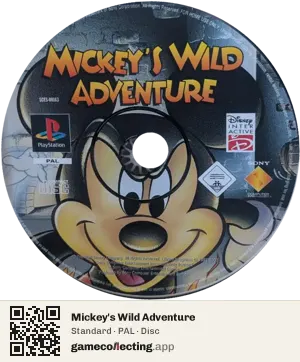 Mickey's Wild Adventure PlayStation, PAL disc