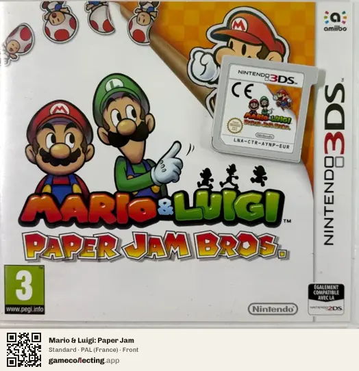 Mario & Luigi: Paper Jam Nintendo 3DS, France box front